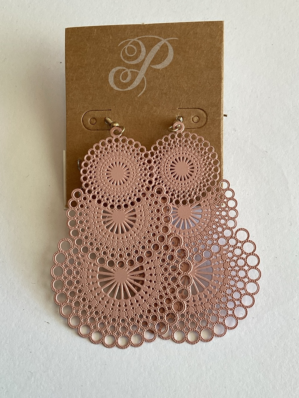 Plunder Blush Lace Drop Earrings